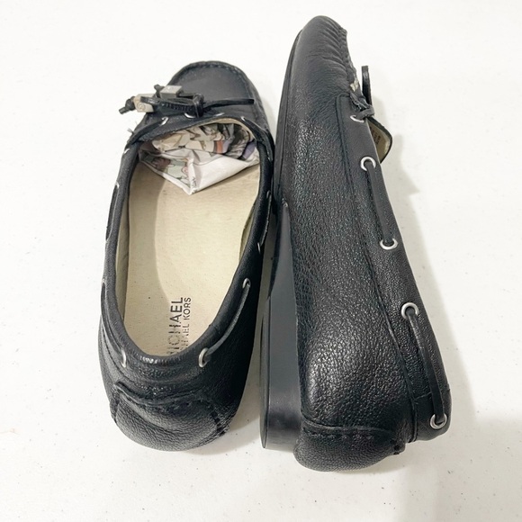 Michael Kors Amber Black pebbled tassel flats. - Picture 7 of 13